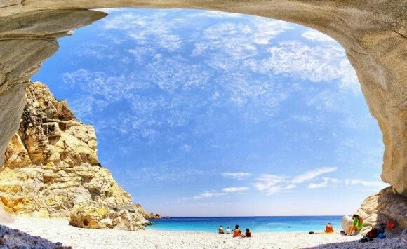Beach break in Ikaria, Greece (creative commons)